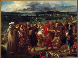 Arab jesters by Ferdinand Victor Eugene Delacroix