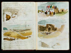 Arrival at Meknes by Ferdinand Victor Eugene Delacroix