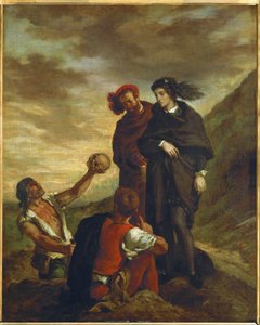 Hamlet and Horatio in the Churchyard by Ferdinand Victor Eugene Delacroix