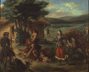 Erminia and the Shepherds by Ferdinand Victor Eugene Delacroix