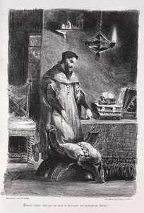 Illustrations for Faust: Faust in His Dressing-Room, 1828 by Ferdinand Victor Eugene Delacroix