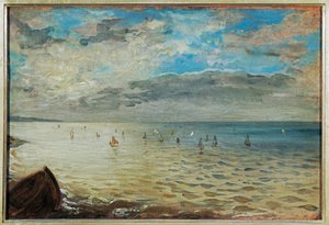 The Sea Seen from Dieppe by Ferdinand Victor Eugene Delacroix