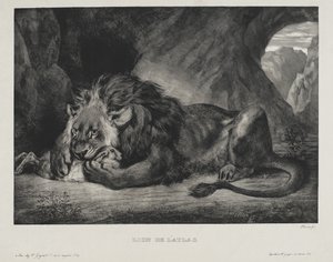 Atlas Lion, 1829 by Ferdinand Victor Eugene Delacroix