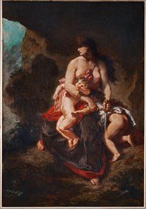 Wrathful Medea by Ferdinand Victor Eugene Delacroix