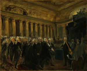 Mirabeau Confronts the Marquis de Dreux-Brézé Sketch