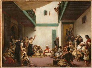 Jewish Wedding in Morocco by Ferdinand Victor Eugene Delacroix
