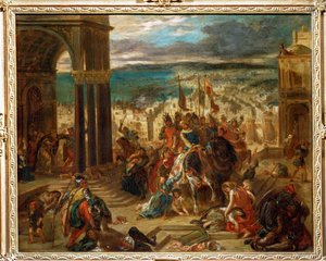 Constantinople Taken by the Crusaders by Ferdinand Victor Eugene Delacroix