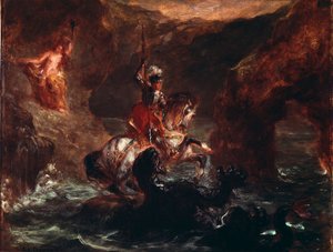 Saint George Killing the Dragon by Ferdinand Victor Eugene Delacroix