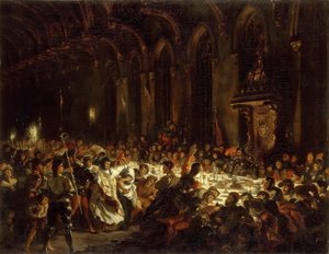 The Assassination of the Bishop of Liège by Ferdinand Victor Eugene Delacroix