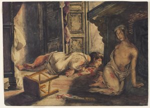 The Bride of Lammermoor, c.1826 by Ferdinand Victor Eugene Delacroix