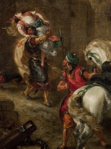 The Rape of Rebecca by Ferdinand Victor Eugene Delacroix