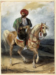 The Turkish Rider by Ferdinand Victor Eugene Delacroix