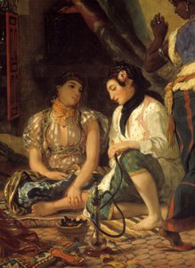 The Women of Algiers in Their Apartment (detail) by Ferdinand Victor Eugene Delacroix