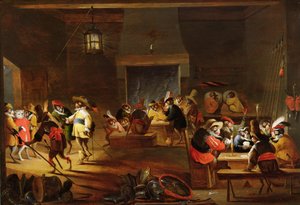 Monkeys in a Tavern by Ferdinand van Kessel
