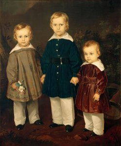 F. v. Rayski, The Three Sons of Baron von Bechtolsheim