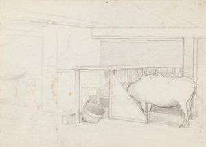 Calf in the Stall by Ferdinand von Wright
