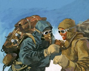 Hillary and Tensing Prepare to Assault the Final Ridge