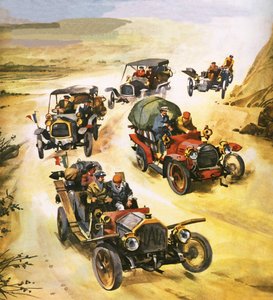 Ten thousand mile motor race