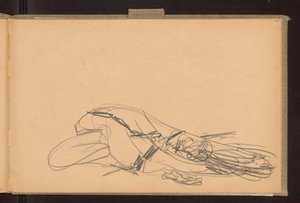 Teutonic Cloak and Helmet, sketch for the vignette of J. Wierzyński
