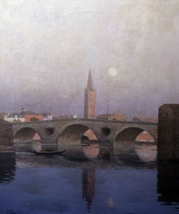 Le Pont Neuf in Toulouse, Early 20th Century by Fernand Antonin Mercié