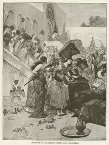 Marriage of Bedredeen Hassan and Nouredeen by Fernand Cormon
