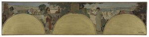 Sketch for Hôtel de Ville de Paris: History of Writing - Ancient Times, ca. 1890 by Fernand Cormon