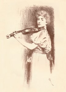 A Violinist by Fernand Khnopff