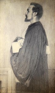 Portrait of a Man by Fernand Khnopff