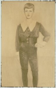 Prince Leopold of Belgium, Duke of Brabant by Fernand Khnopff