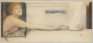 The Offering by Fernand Khnopff