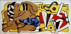Composition I by Fernand Leger