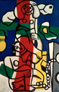 Multicolored Acrobats by Fernand Leger