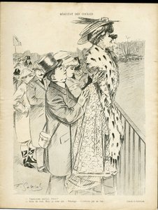 Illustration of Gottlob in Le Lire, 21/12/07 - Results of races - Love, Fashion, Life of the rich, Hippism - Women by Fernand Louis Gottlob