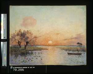 The Pond At Sunset