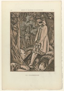 Fashions and Manners of Today, 1922, Pl. 6: The Huntress by Fernand Siméon