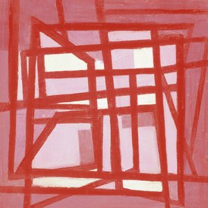 Abstract Red Grid by Fernando Vieira