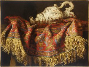 Still Life with a Carpet, c. 1640 by Fieravino