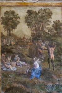 Harvest (detail) by Filippino (and workshop) Lippi