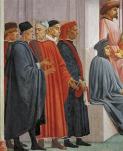 Men in medieval dress, (detail) by Filippino Lippi