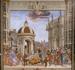 Saint John Evangelist Resurrects Drusiana by Filippino Lippi