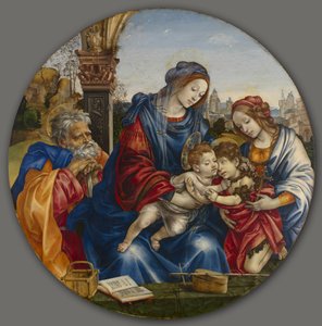 The Holy Family with Saint John the Baptist and Saint Margaret, c. 1495