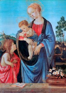 The Virgin and Child with Saint John by Filippino Lippi