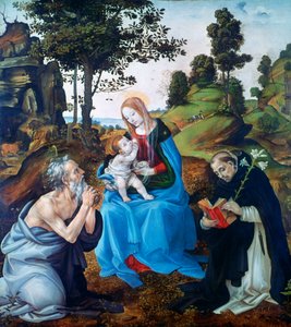 The Virgin and Child with Saints Jerome and Dominic