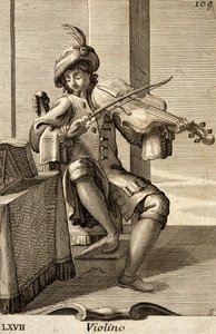 Man playing the violin