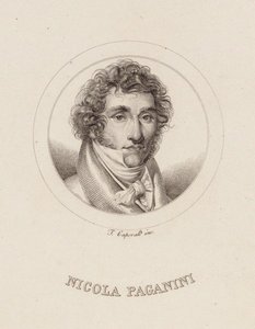 Portrait of Niccolò Paganini, 1840