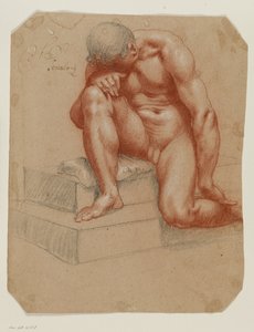 Crouching Male Nude