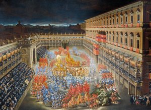 Celebrations at Palazzo Barberini in honor of Queen Christine of Sweden