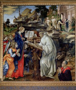 Apparition of the Virgin to St Bernard by Filippo Lippi