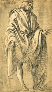 Study of human male figure (drawing) by Filippo Lippi