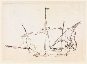 A Sailing Vessel by Filippo Marchionni